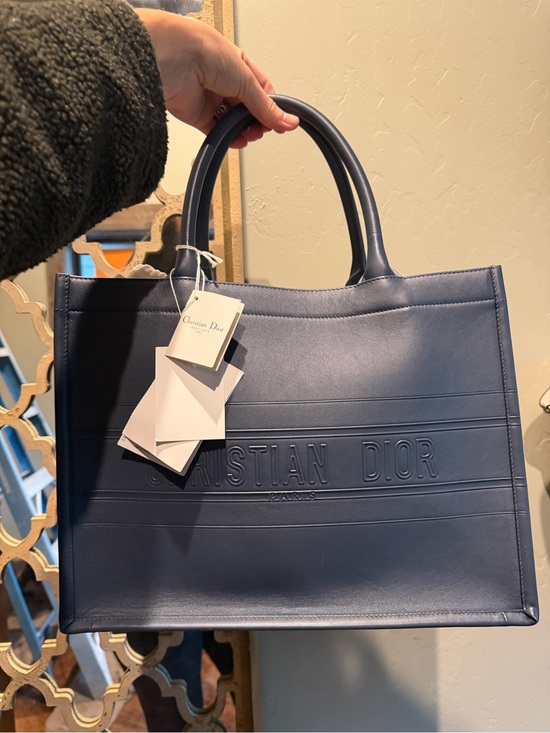 Dior Handbags - Dior Navy Book Tote